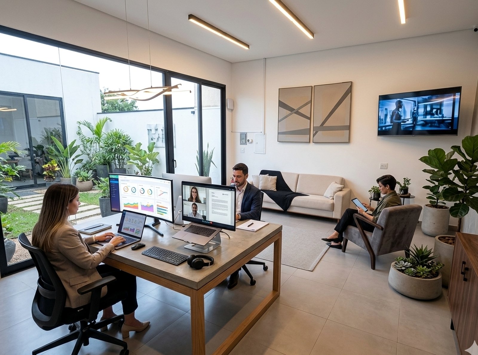 Espaço de trabalho integrado