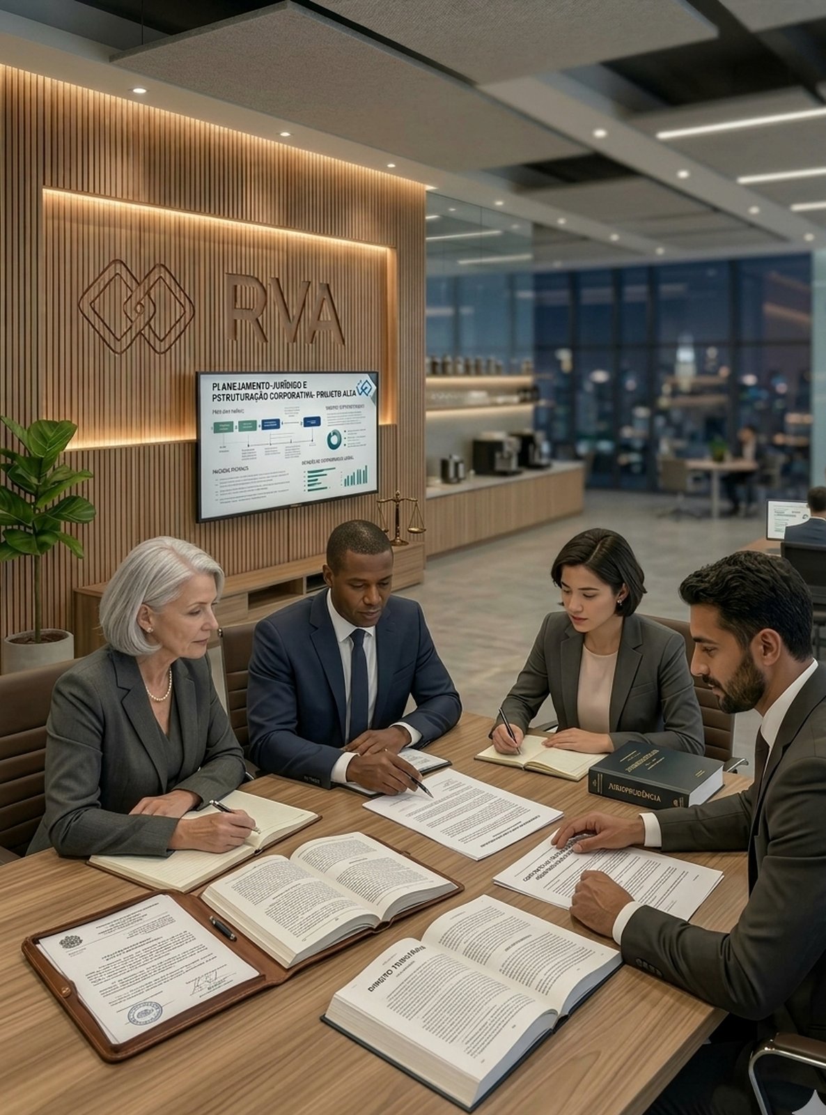 Reunião de trabalho na RVA Consultoria